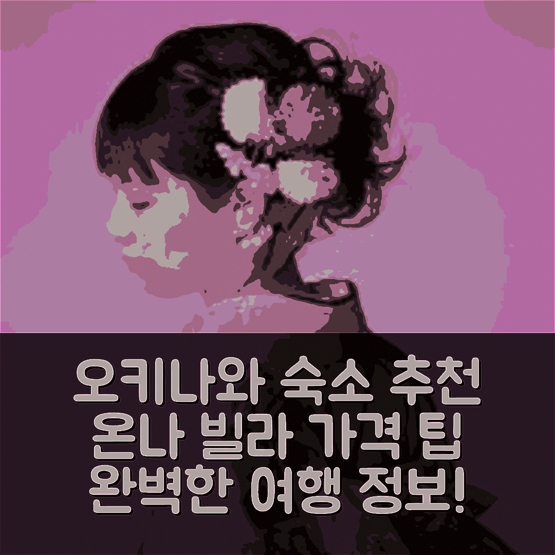 오키나와 본섬 숙소 여행 호텔 추천 온나의 빌라 가격과 위치 정보 5가지 팁