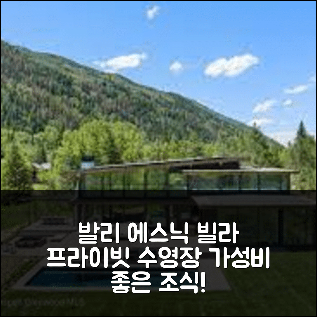 발리 숙소 여행 호텔 추천 기안야르 에스닉 빌라 | 프라이빗 수영장과 가성비 좋은 조식 5가지 매력