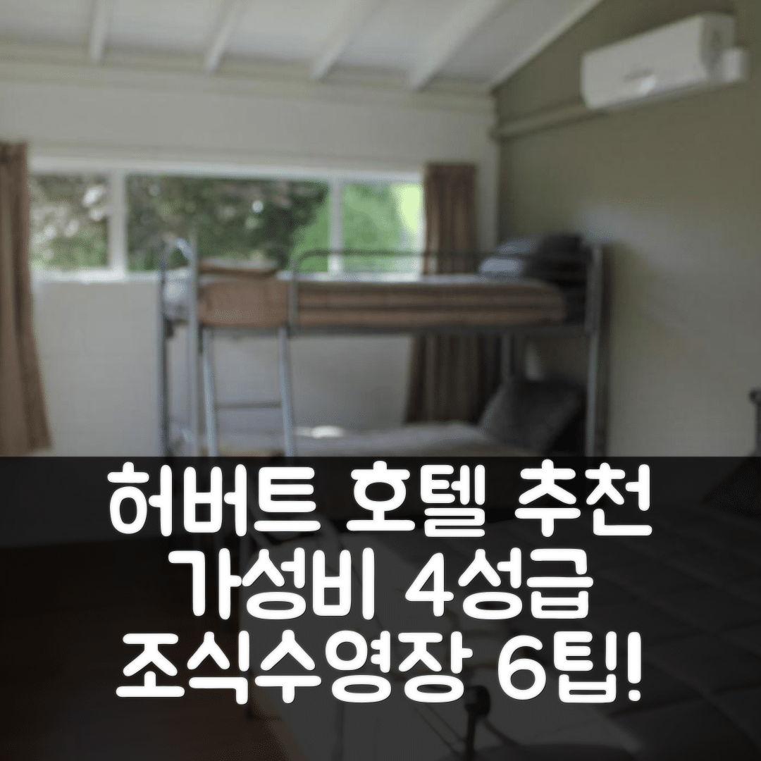 허버트 숙소 여행 호텔 추천 리버사이드 헤이븐 로지 | 가성비 좋은 4성급 조식과 수영장 이용 6가지 팁