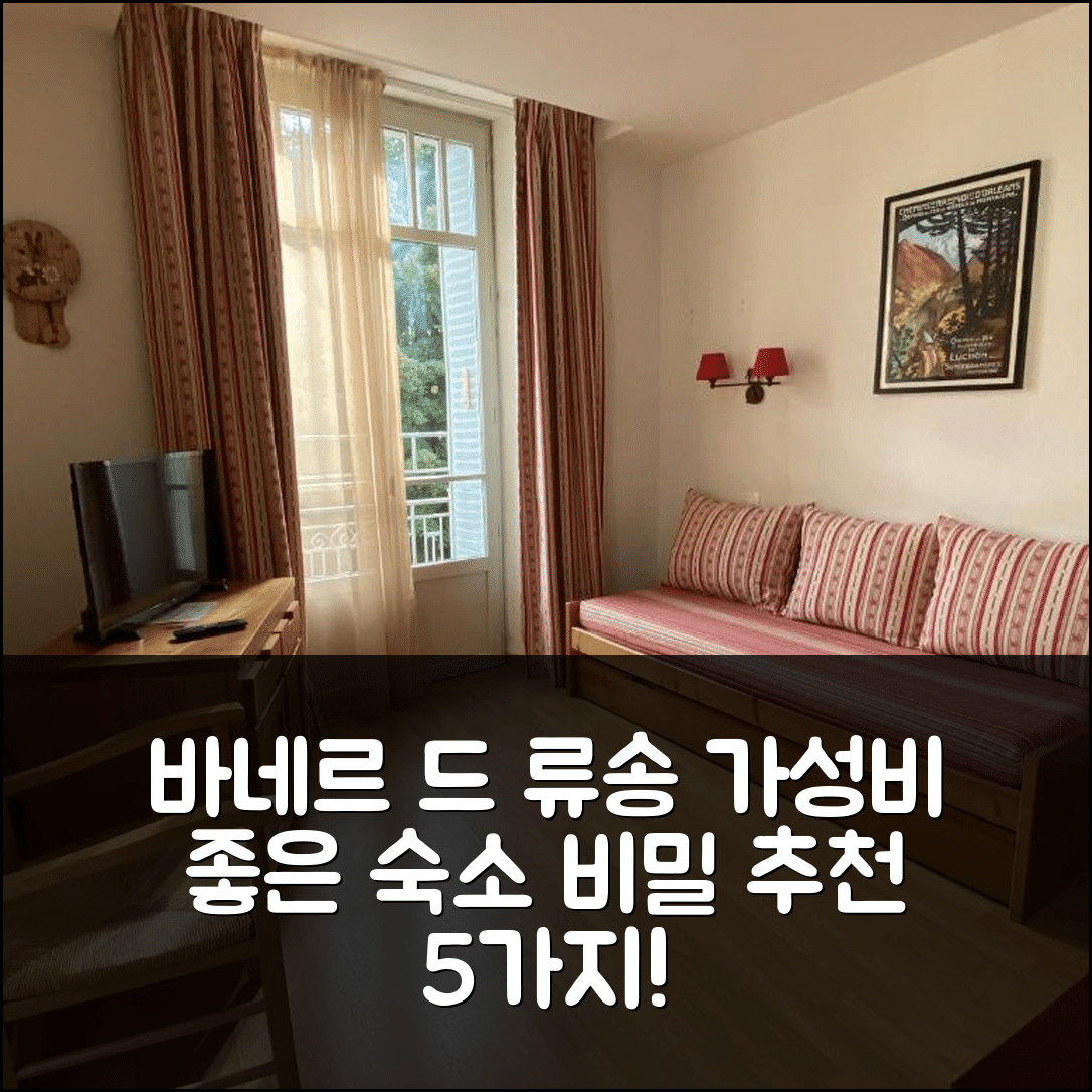 바네르 드 류송 숙소 여행 호텔 추천 바그네르 드 류송 레지던스 발 드 자드 | 4명 이상 수용 가능 조식과 가성비 뛰어난 5가지 비밀