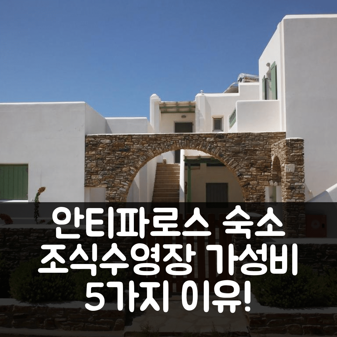 안티파로스 숙소 여행 호텔 추천 세인트 조지 안티파로스 아파트 | 조식과 수영장으로 만족스러운 가성비 5가지 이유