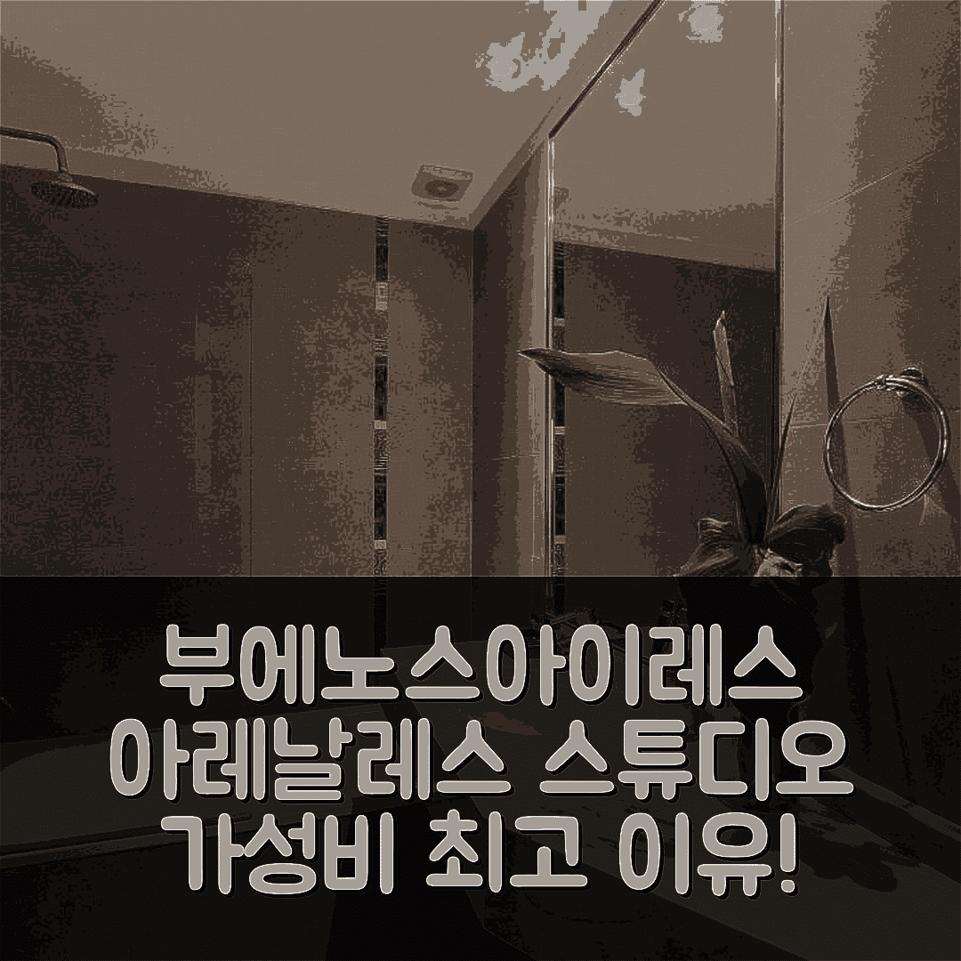 부에노스아이레스 숙소 여행 호텔 추천 ARC 아레날레스 스튜디오 | 가성비와 위치가 뛰어난 5가지 이유