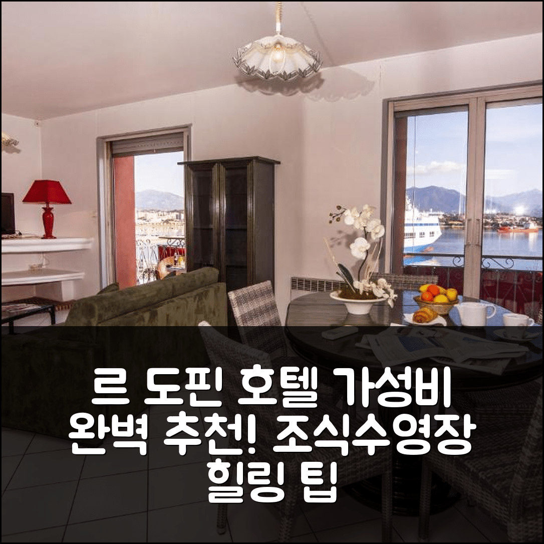 아작시오 숙소 여행 호텔 추천 르 도핀 호텔 | 가성비와 조식, 수영장으로 완벽한 힐링 5가지 팁